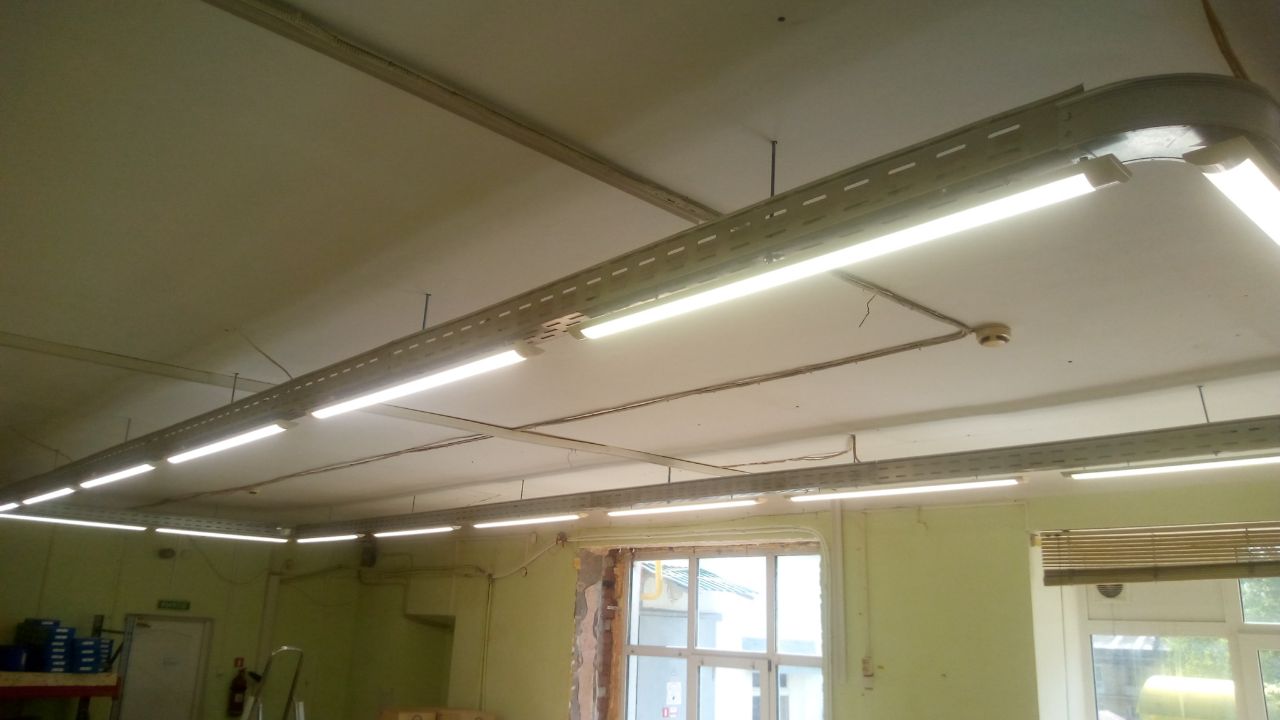 Обновление освещения в складском помещении в Перми