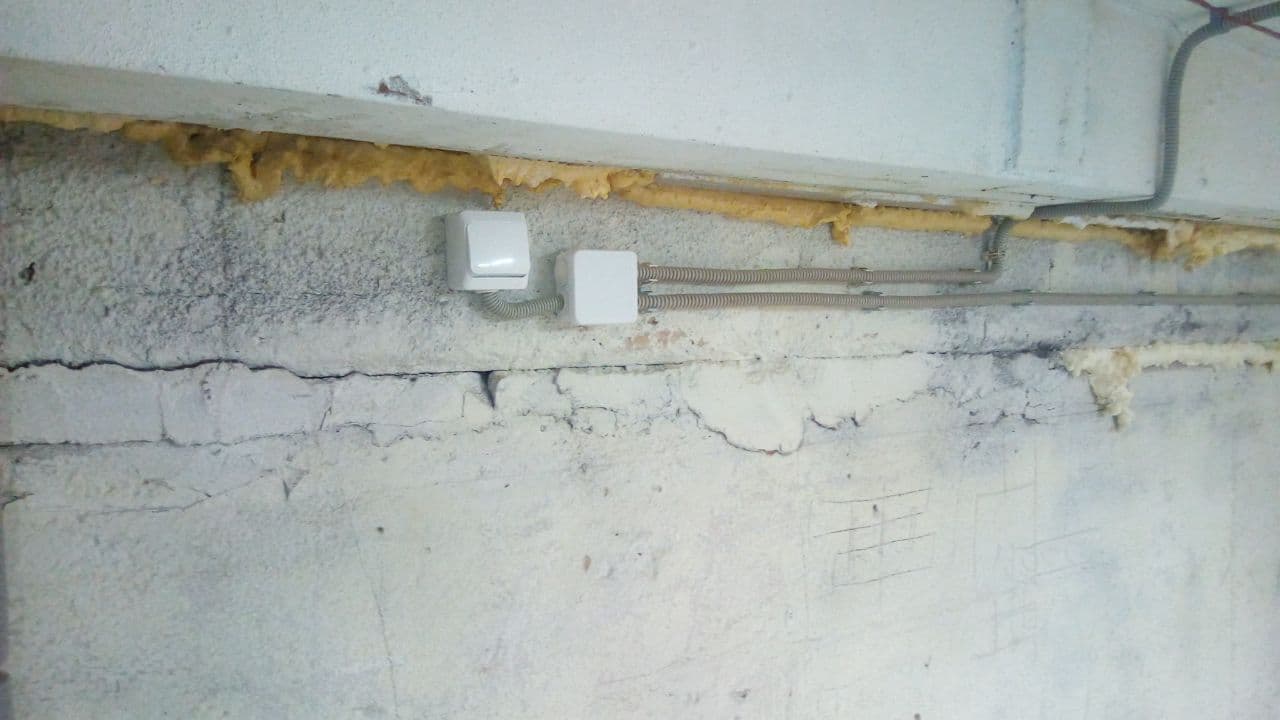 Электрификация в Перми - Освещение и силовой щит на техническом этаже